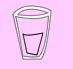 glass containing a clear liquid
